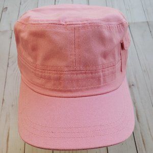 Pink Color Cadet Hat, 100% Cotton Military Cap, Cadet Adjustable Hats